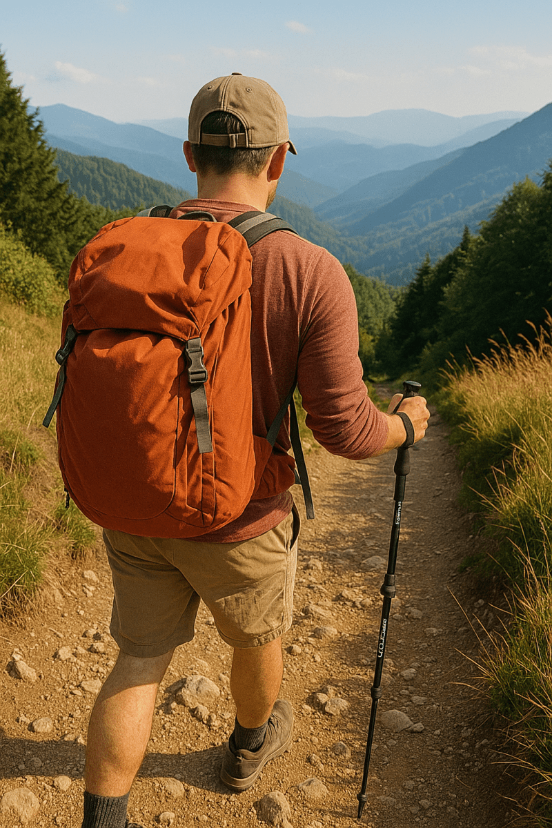 Klystro Supply 'Ascent Pro' | Adjustable Anti-Shock Trekking Pole